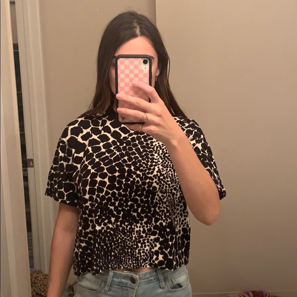 Top shop animal print tee